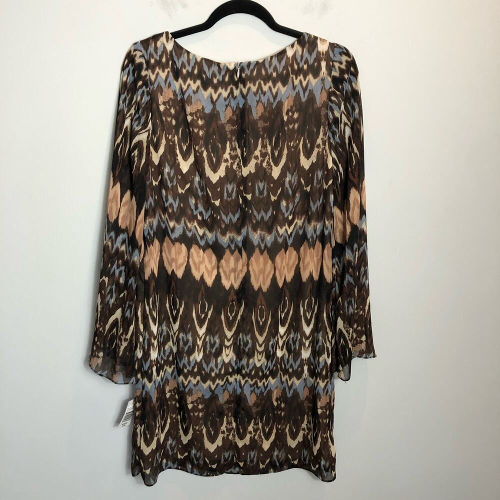 Tiana B. Brown Printed Dress